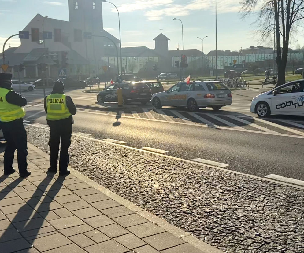 Białystok. Protest taksówkarzy 25.XI.2020