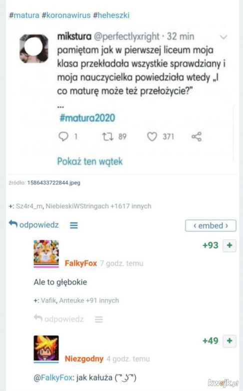 Memy matura 2020