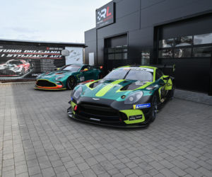 Aston Martin GT3 i GT4 w pracowni w  Ługwałdzie pod Olsztynem