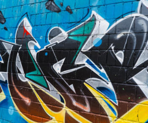 Przy ul. Mieszka I w Siedlcach można podziwiać całą galerię murali i graffiti