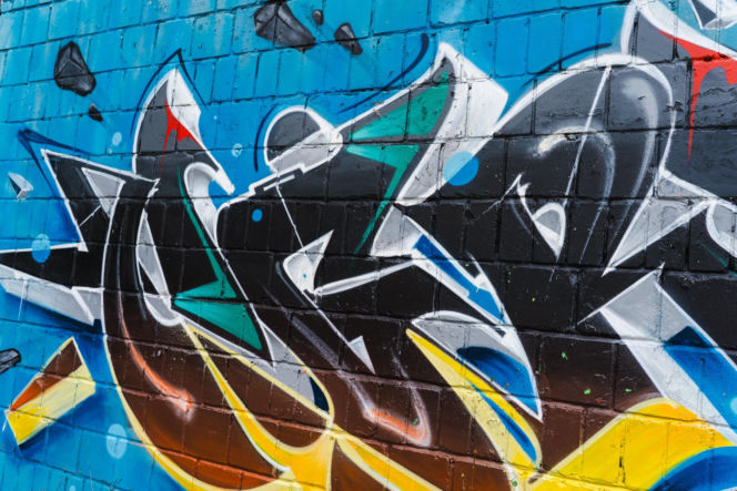 Przy ul. Mieszka I w Siedlcach można podziwiać całą galerię murali i graffiti