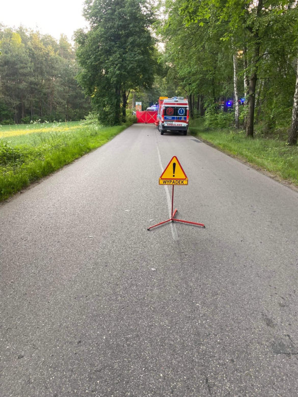 Makabryczny wypadek pod Ciechanowem! Trzy młode osoby nie żyją. Ich audi roztrzaskało się o drzewo