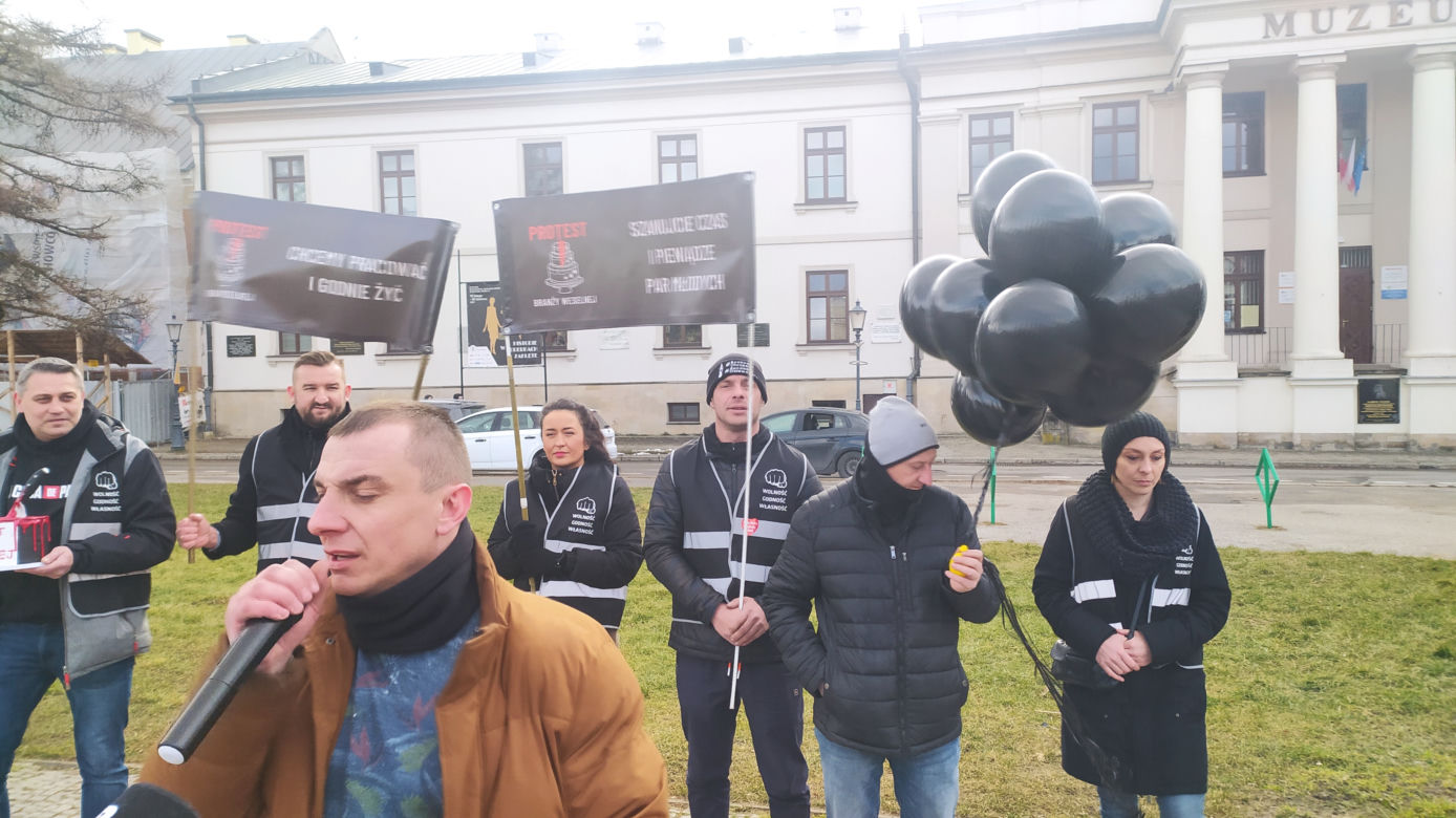 Protest branży weselnej w Radomiu