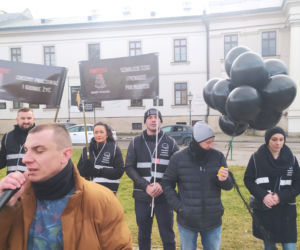 Protest branży weselnej w Radomiu
