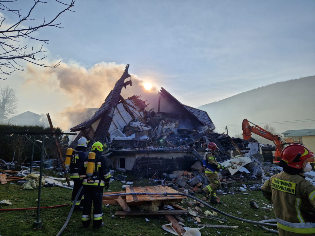 Wybuch w Ustroniu. Strażacy wyciągali spod gruzów ciało przyjaciela. Koszmar rozegrał się w ułamku sekundy