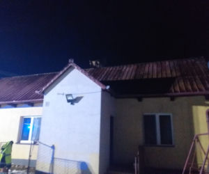 Pożar domu w miejscowości Zaczarnie