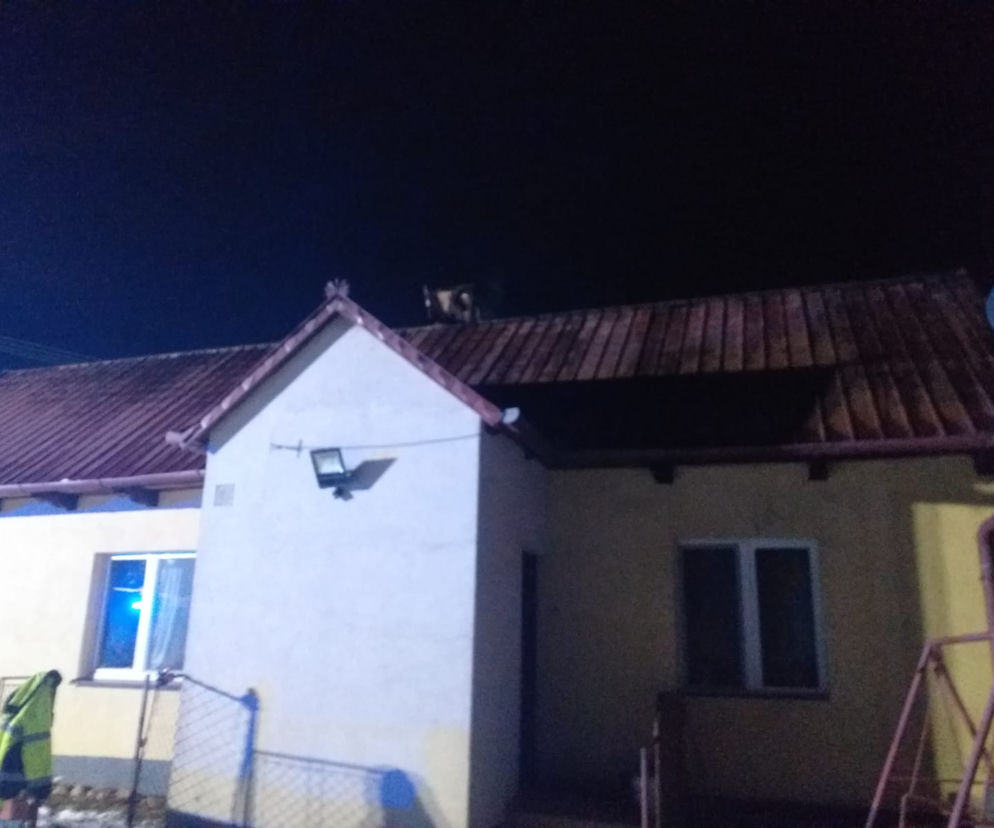 Pożar domu w miejscowości Zaczarnie