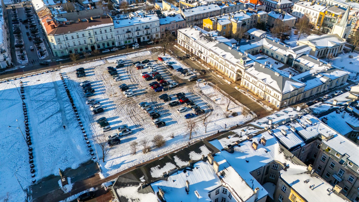 Plac Wolności w Kielcach przed przebudową