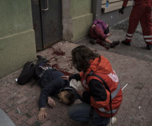 Ukraina. Ostrzał rakietowy miasta Charków