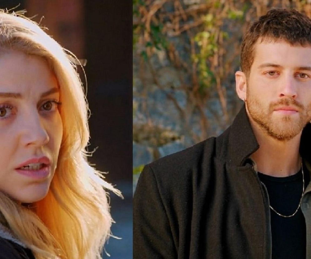 Kolaż zdjęć Sedy i Cihana z serialu „Miłość i nadzieja”. Seda, blondynka z zaniepokojoną miną, patrzy w prawo, a Cihan, mężczyzna z brodą w ciemnej kurtce, patrzy wprost. Więcej o ich losach na Super Seriale.