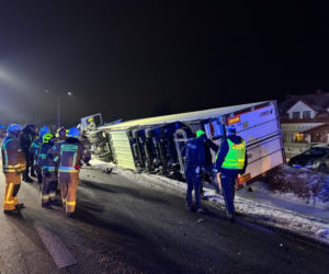 Wypadek w Chromnej. DK-2 zablokowana