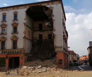 Rybnik. Zawaliła się ściana kamienicy Świerklaniec
