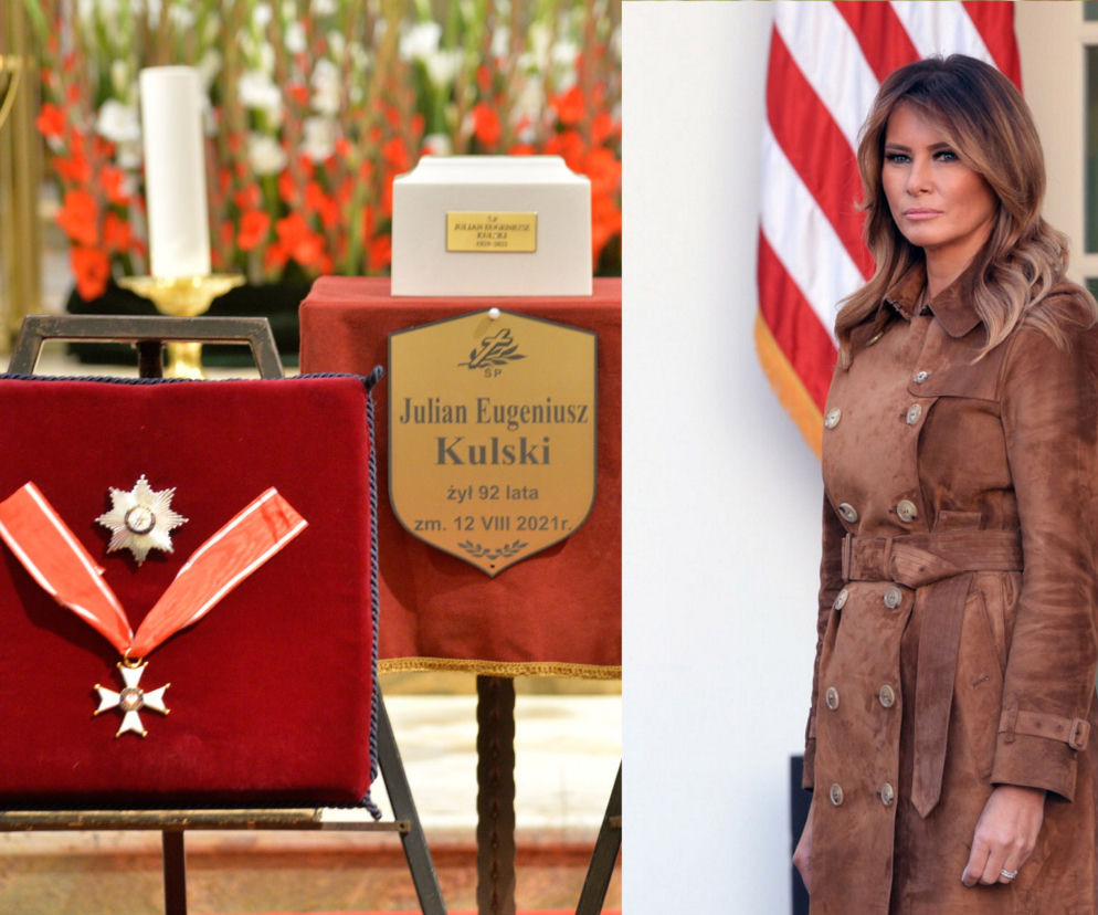 Zasmucona Melania Trump żegna powstańca warszawskiego. Pogrzeb Juliana Kulskiego
