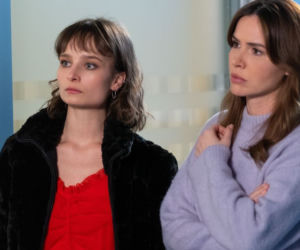 Na dobre i na złe, odc. 840: Hania Sikorka (Marta Żmuda Trzebiatowska), Rita (Laura Pajor)
