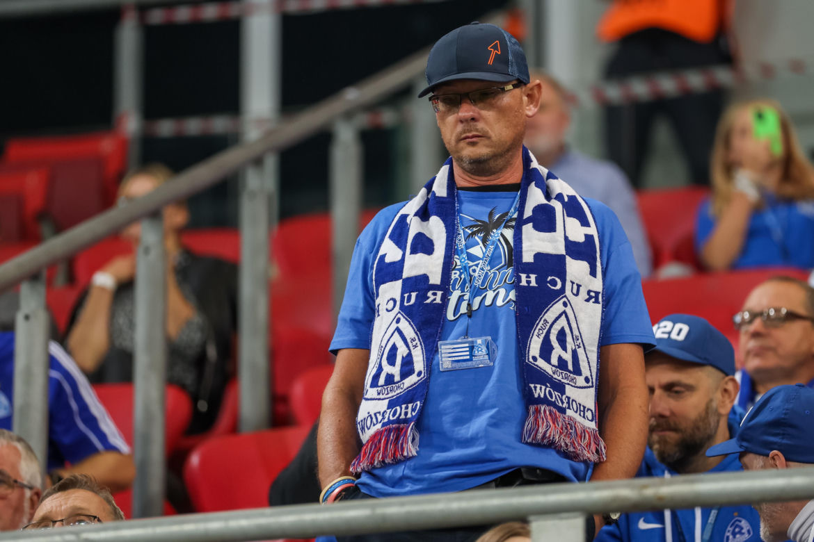 Kibice na meczu Ruch Chorzów - Stal Mielec