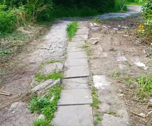 Mur między osiedlami w Szczecinie