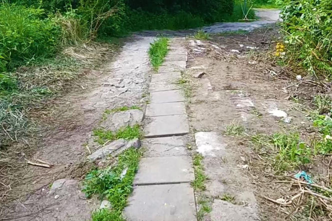 Mur między osiedlami w Szczecinie