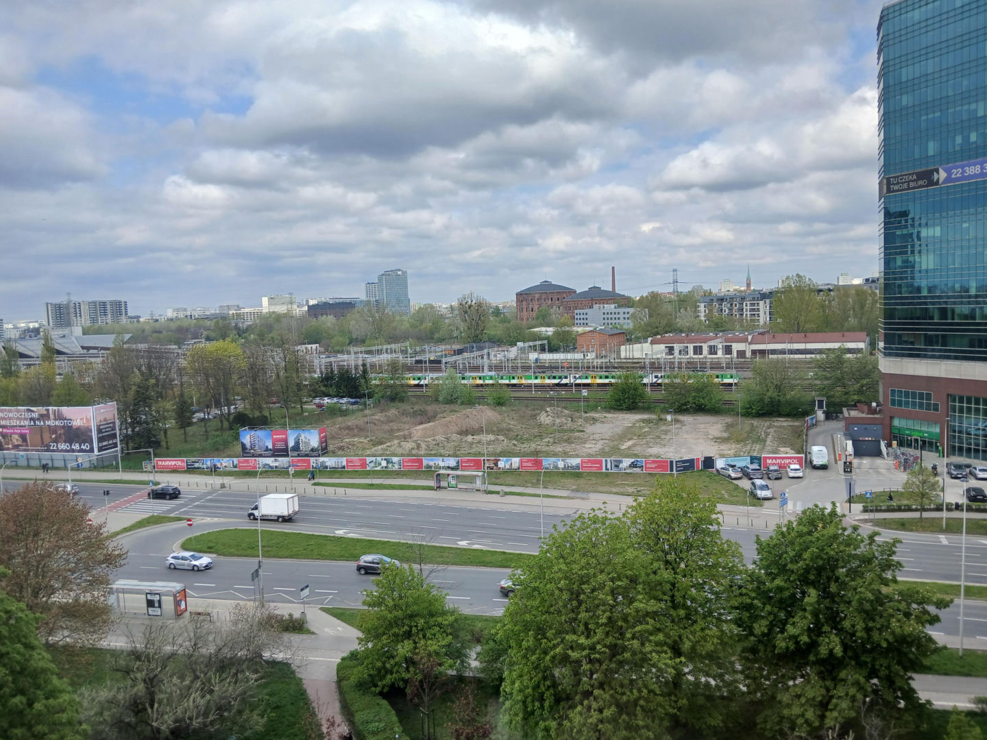 Przyszła lokalizacja inwestycji mieszkaniowej Aleje 138 w Warszawie