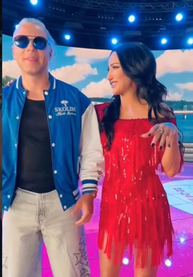 Skolim skradł buziaka Steczkowskiej