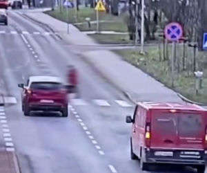 Potrącenie na pasach w  Lubinie