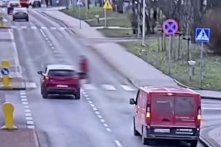 Potrącenie na pasach w  Lubinie