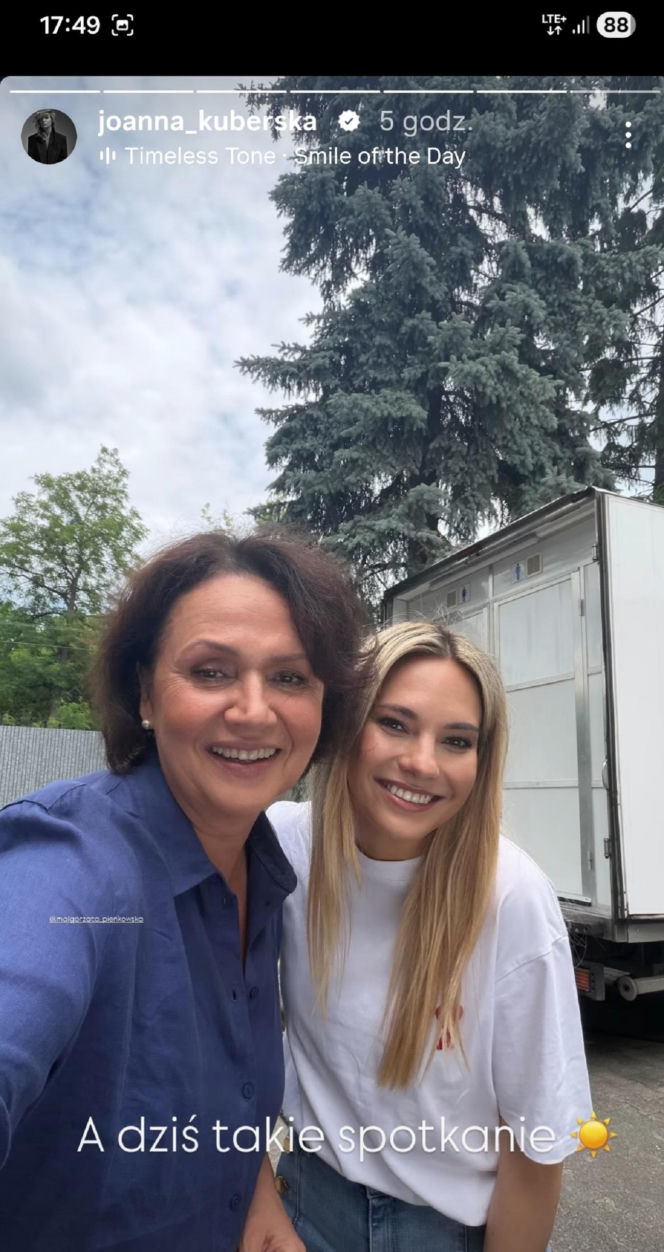 Joanna Kuberska (Julka z M jak miłość) i Małgorzata Pieńkowska (Marysia) spotkały się na planie