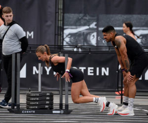 Anna Lewandowska z przystojnym Latynosem na zawodach Hyrox