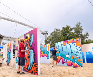 Tak wygląda sztuczna plaża przy Stadionie Śląskim. Rozkręcaliśmy tam imprezę w ramach Eska Summer City