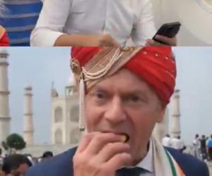Donald Tusk śmieje się z Tuska tańczącego w turbanie!