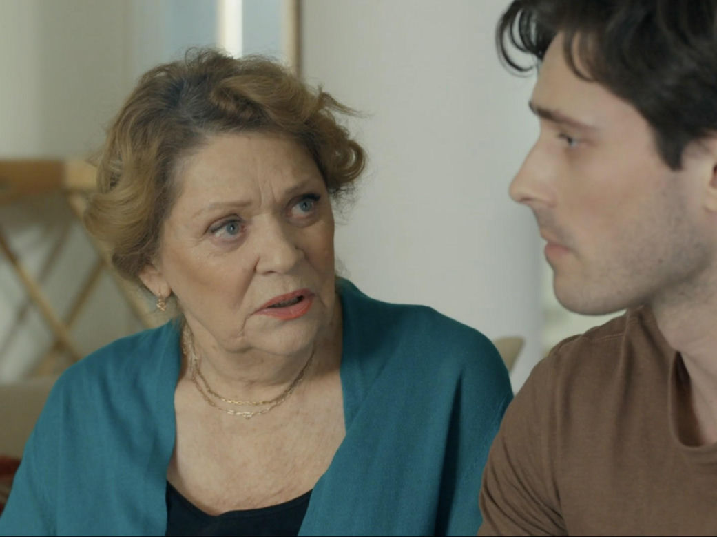 Barwy szczęścia odc. 3201. Józefina Rawiczowa (Elżbieta Jarosik), Cezary (Marcel Opaliński)