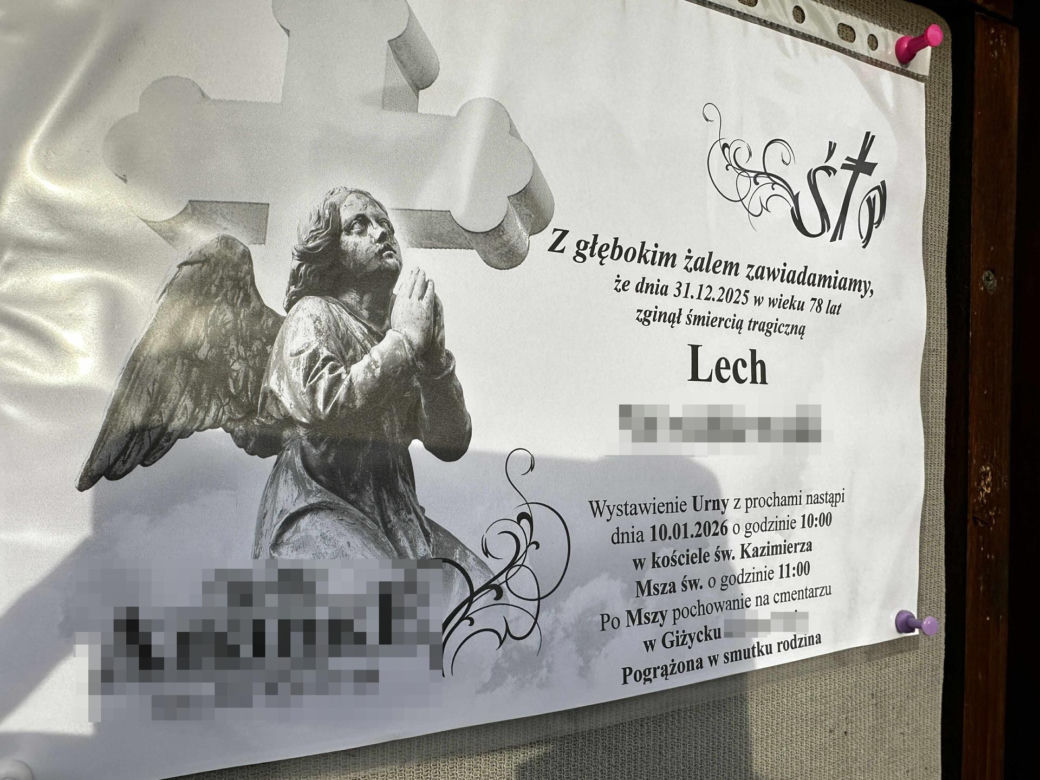 Pogrzeb taksówkarza z Giżycka