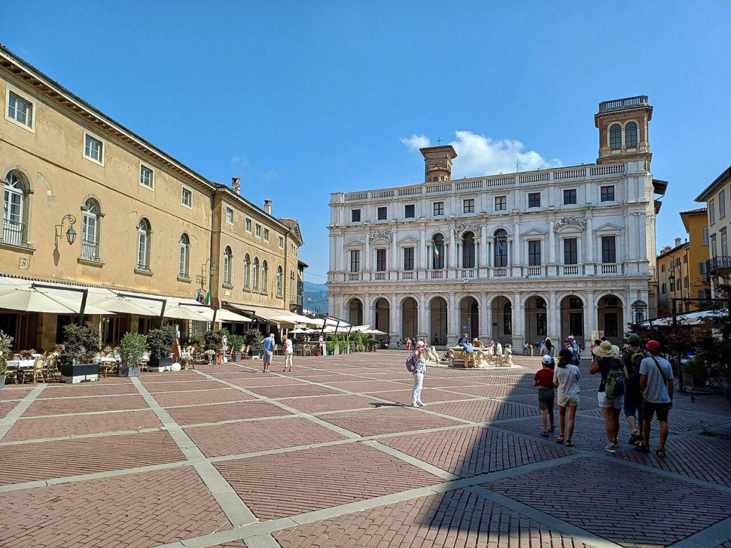 Piazza Vecchia w Bergamo