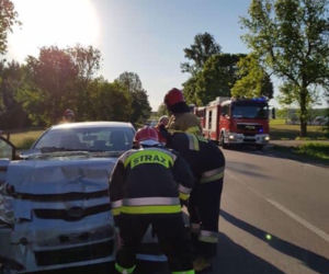 Czechowizna. Wypadek na DK 65. Zderzenie hondy z toyotą