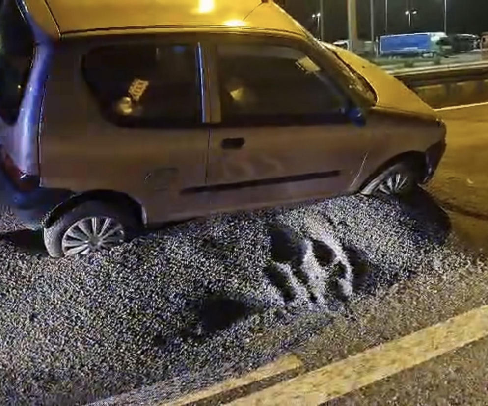 88-latek po pół wieku bezkolizyjnej jazdy rozbił fiata seicento na eskpresówce