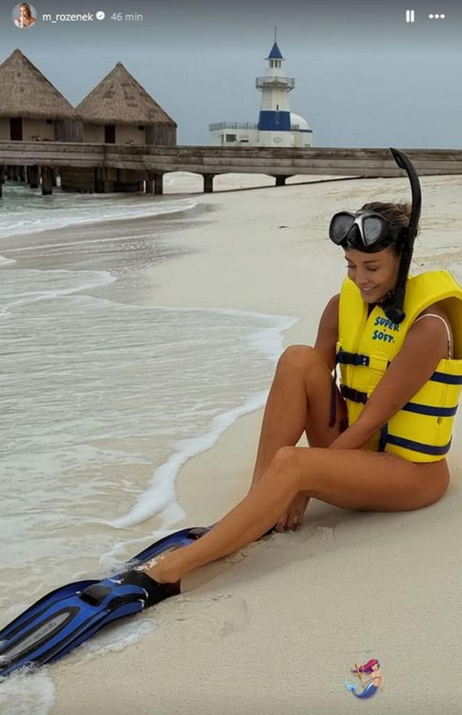 Małgorzata Rozenek i Radosław Majdan nurkują  Malediwach