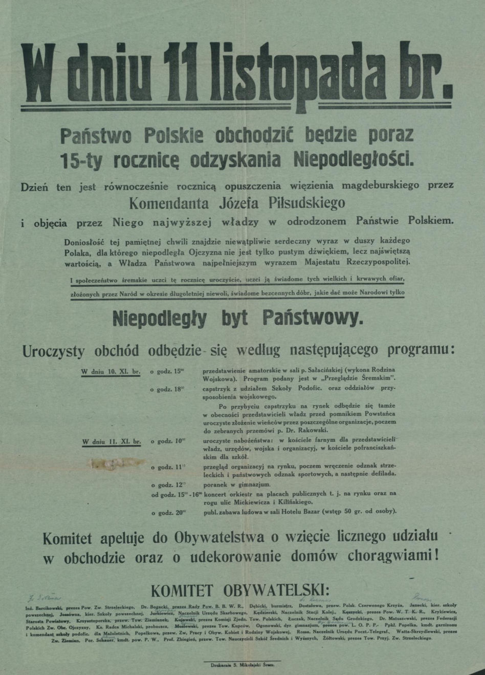 11 listopada - dzień, w którym Polska odzyskała niepodległość