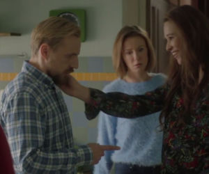 O mnie się nie martw 9 sezon odc. 13. Krzysiek (Paweł Domagała), Kaśka (Anna Szymańczyk), Marta (Katarzyna Ankudowicz)