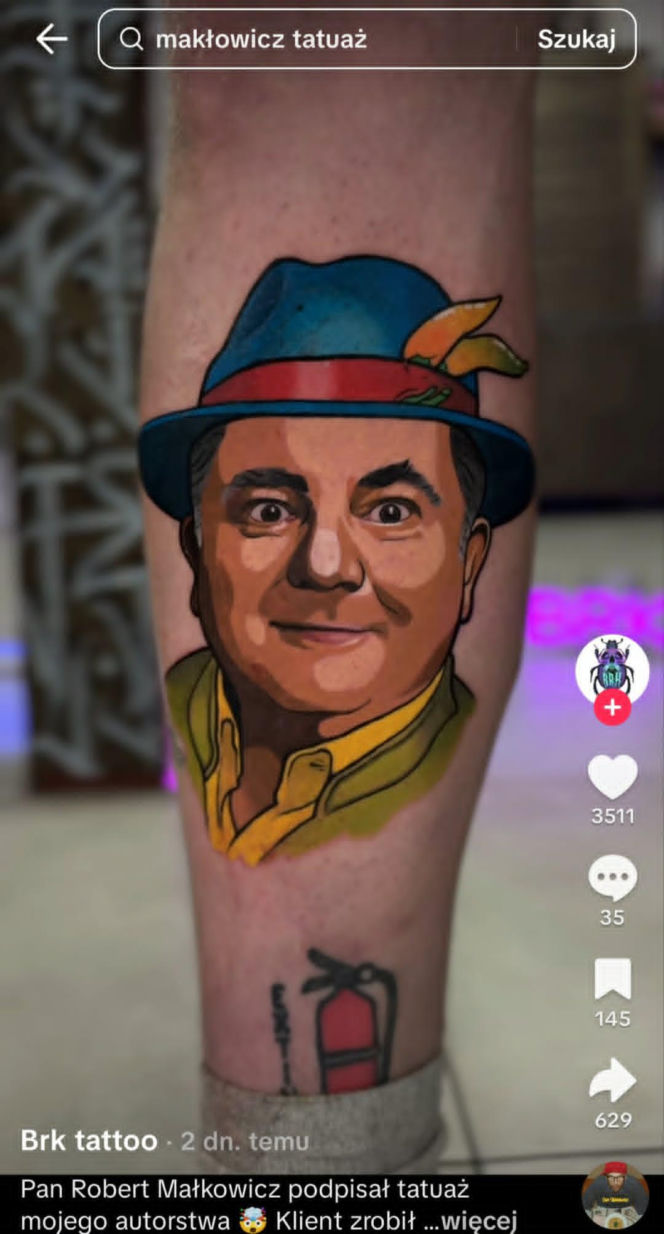 Fan zrobił sobie tatuaż z Robertem Makłowiczem. Krytyk kulinarny złożył na nim podpis!