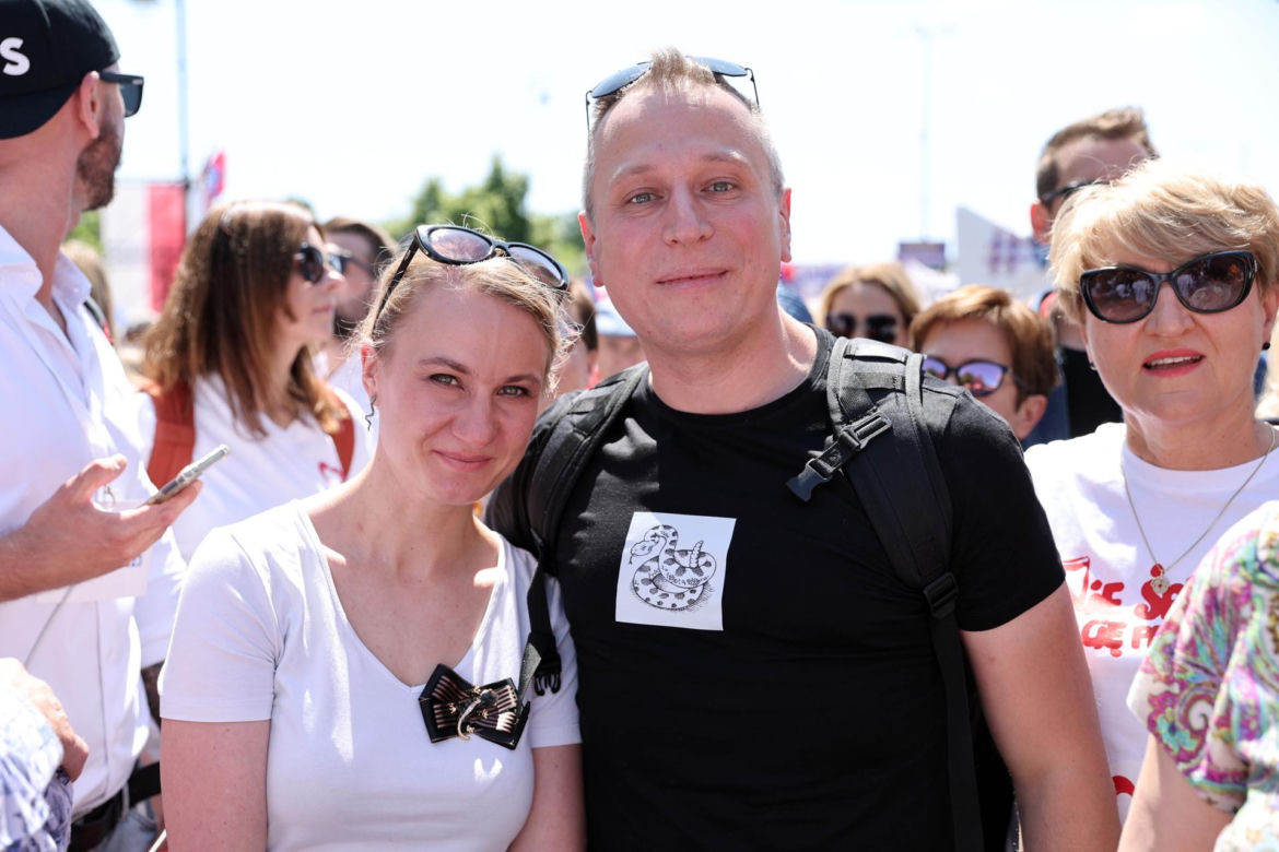Krzysztof Brejza z żoną Dorotą