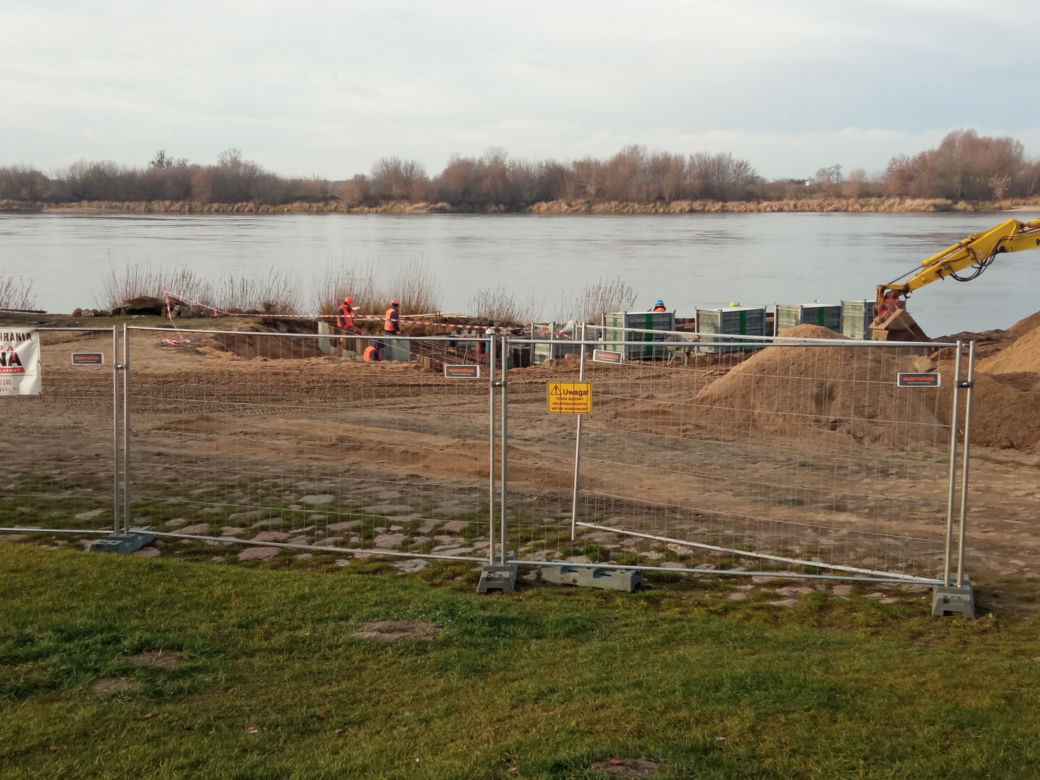 Budowa slipu nad Wisłą w Grudziądzu