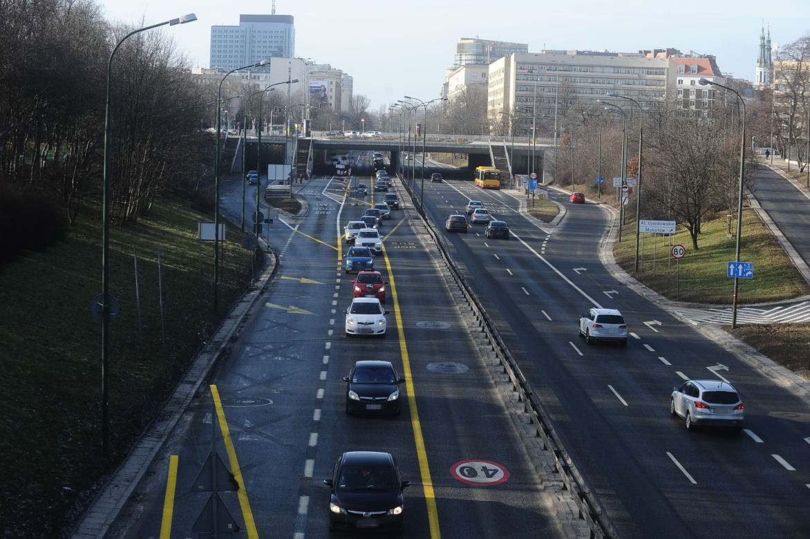 Trasa Łazienkowska zamknięta. Rozpoczął się wielki remont
