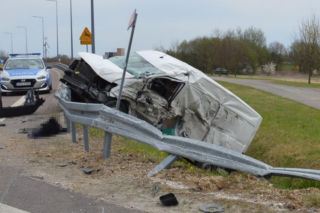 Poważny wypadek na DK 74