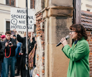 Protesty na krakowskim Kazimierzu w obronie kamienic