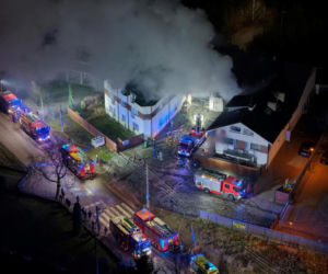 Potężny pożar pod Warszawą