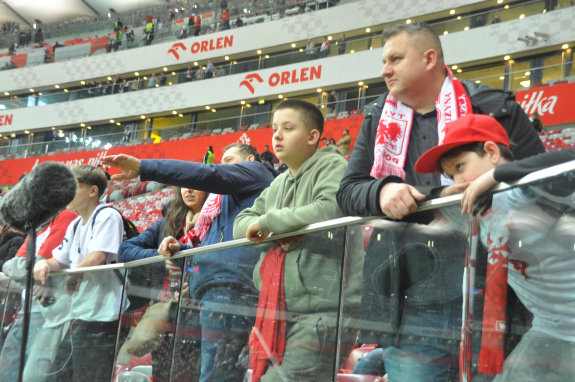 Polska - Litwa na PGE Narodowym. Zdjęcia kibiców