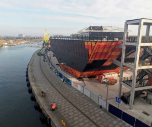 Budowa Morskiego Centrum Nauki - listopad 2021