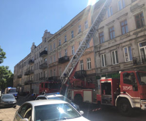 Pożar w kamienicy na Zarzewskiej