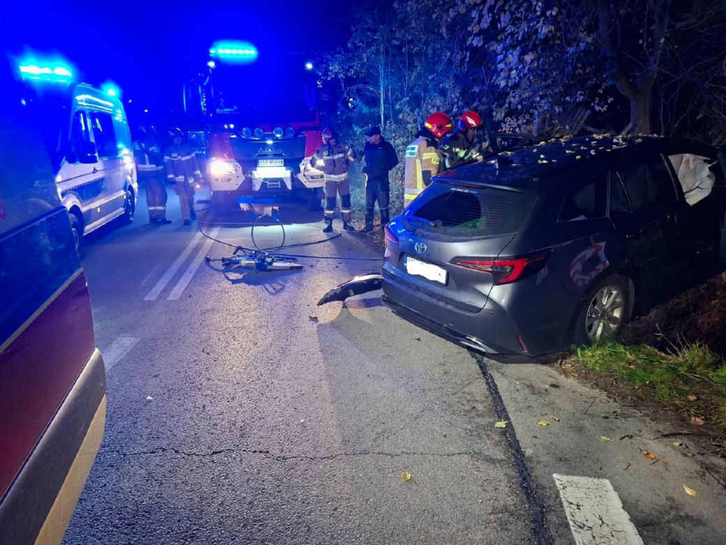 Wypadek w Krynkach 30.10.2026