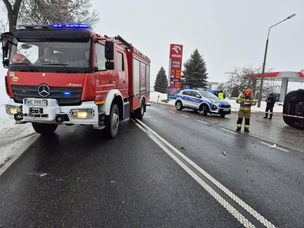 Zderzenie pojazdów w Suchożebrach