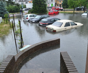 Ulewne deszcze zalały ulice Szczecina